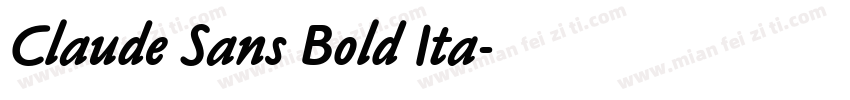Claude Sans Bold Ita字体转换
